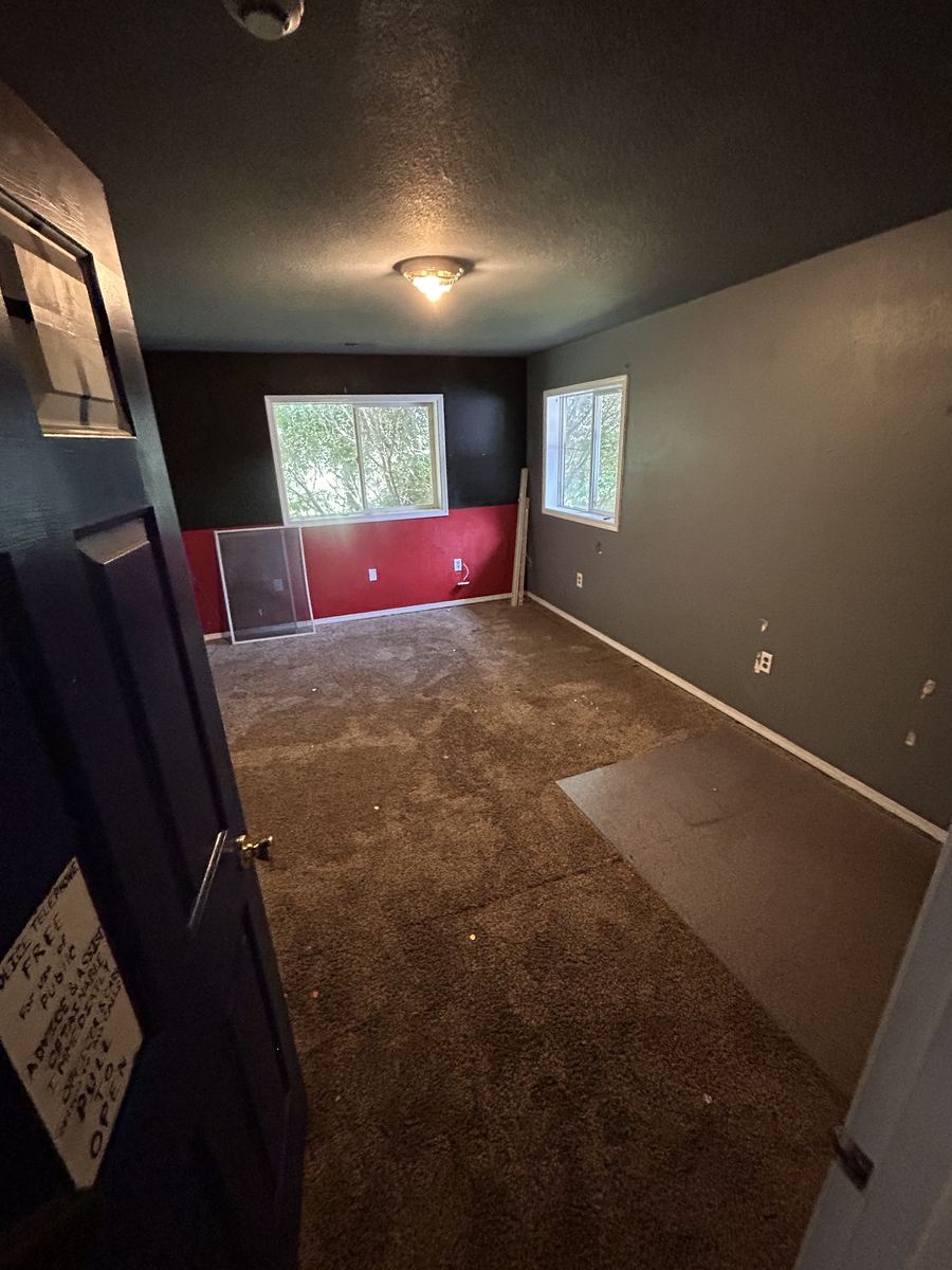 Back bedroom after the cleanout