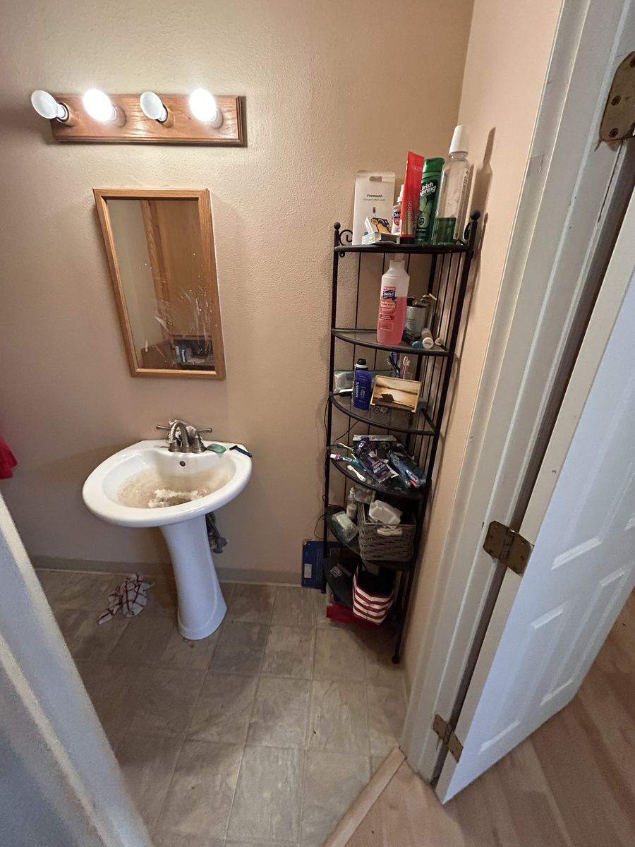 Bathroom before the cleanout