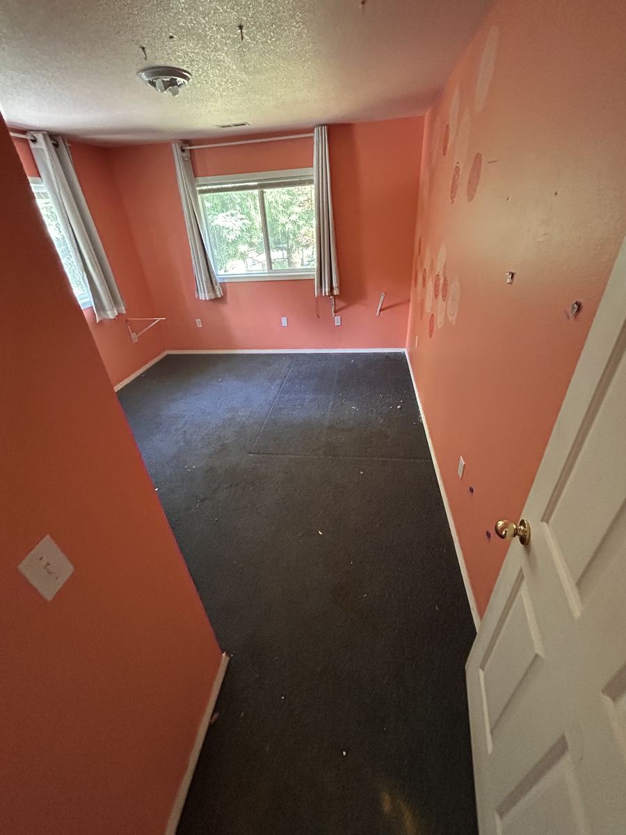 Bedroom after the cleanout