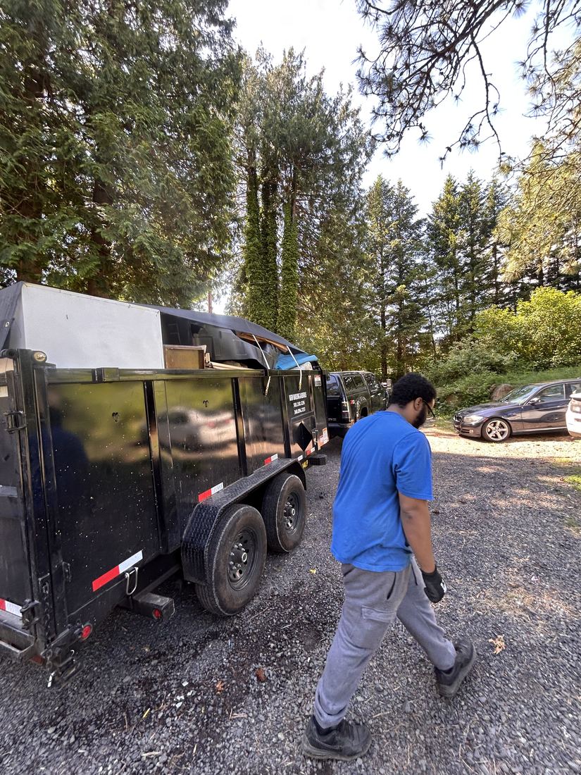 JunkBrozz crew working a junk removal job